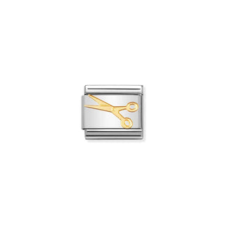 COMPOSABLE Classic DAILY LIFE in stainless steel with 18k gold Scissors