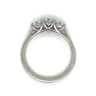 Arielle - Platinum .80ct Three Stone Earth Grown Diamond Ring