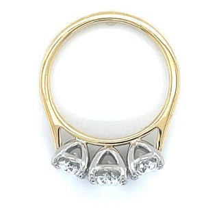 Angelina - 18ct Yellow Gold 2.12ct Laboratory Grown Oval Three Stone Diamond Engagement Ring
