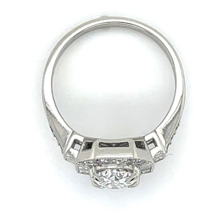 Harmony - Platinum 1.98ct Laboratory Grown Oval Vintage Style Diamond Engagement Ring