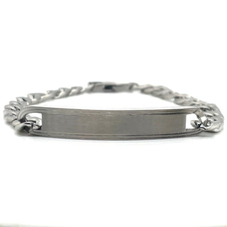 Gents Stainless Steel 3 to 1 Figaro ID Bracelet