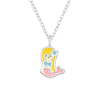 Children’s Sterling Silver Mermaid Necklace.