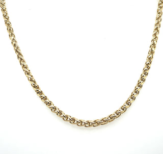 Gents Golden 22” Spiga Necklace