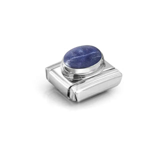 Composable Classic HARD STONES steel and 925 sterling silver Sodalite Mat