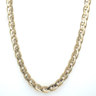 Vintage 9ct Yellow Gold 19” Curb Chain Necklace
