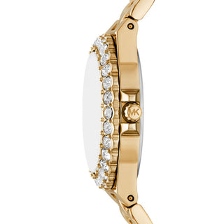 Michael Kors Mini Lennox Pavé Gold-Tone Watch