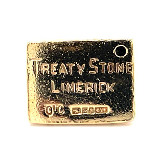 Vintage 9ct Yellow Gold Treaty Stone Limerick Charm