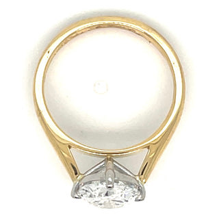 18ct Yellow Gold Laboratory Grown 3.02ct Oval Solitaire Diamond Ring