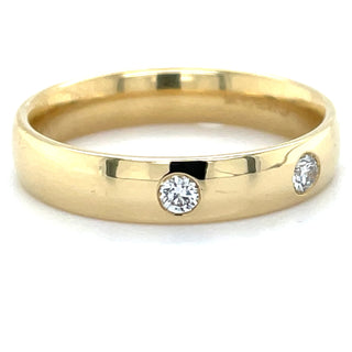 Tadgh Óg 18ct Yellow Gold 0.20ct Laboratory Grown Gypsy Set Band