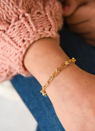 Golden Industrial Style Bracelet