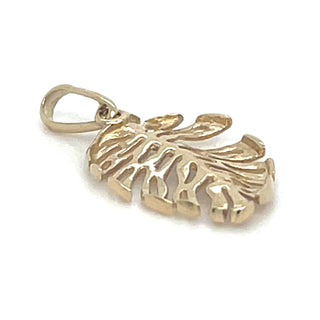 Vintage 9ct Yellow Gold Leaf Charm