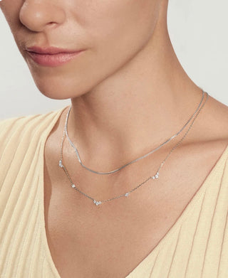 Ania Haie Silver Cluster & Single Station Necklace