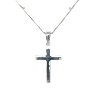 Sterling Silver Small Plain Cross Pendant