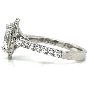 Piper - Platinum 2.07ct Oval Halo Laboratory Grown Diamond Ring