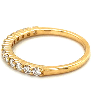 18ct Yellow Gold Laboratory Grown .40ct Diamond Eternity Ring