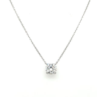 14ct White Gold Laboratory Grown Diamond Pendant & Earrings Bundle (1ct-1.05ct Each)