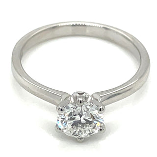 Bláithín - Platinum Laboratory Grown Six Claw 0.83ct Round Brilliant Solitaire Diamond Engagement Ring