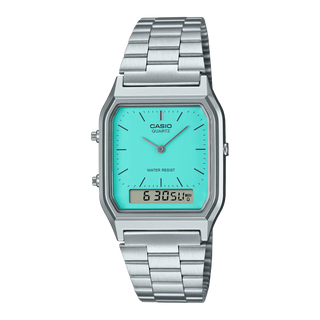 Casio - Vintage Silver Tiffany Blue Dial Watch