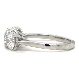 Platinum Laboratory Grown 2.56ct Three Stone Diamond Ring