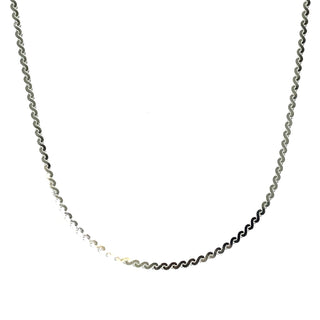 Sterling Silver Flat Serpentine Necklace – Tadgh O Flynn Jewellers