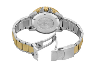 Emporio Armani World Explorer Solar Powered Two Tone Stainless Steel Watch