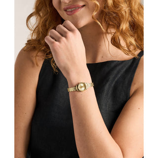 Fossil Scarlette Mini Three-Hand Gold-Tone Stainless Steel Watch