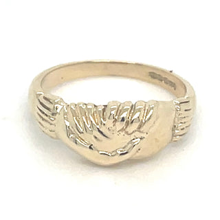 Vintage 9ct Yellow Gold Fede Design Ring