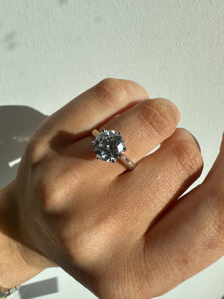 Renée - Platinum 3.00ct Laboratory Grown Six Claw Round Brilliant Diamond Solitaire Engagement Ring