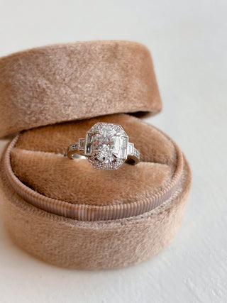 Harmony - Platinum 1.98ct Laboratory Grown Oval Vintage Style Diamond Engagement Ring