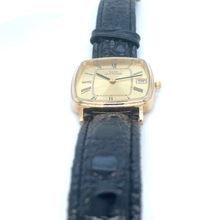 Glycine 9ct Yellow Gold Square Face Ladies Watch