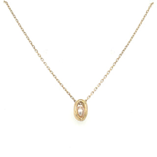 9ct Yellow Gold Pearl Necklace