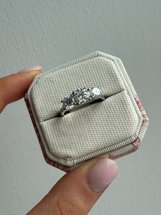 Tiffany - Platinum Laboratory Grown 2.26ct Three Stone Diamond Ring