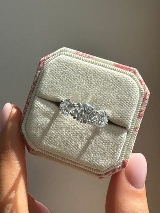 Rosie - 18ct Yellow Gold 3.65ct Laboratory Grown Round Brilliant Three Stone Diamond Ring