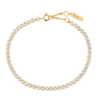 Ania Haie Gold Row Bezel Set Bracelet