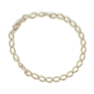 Vintage 9ct Yellow Gold Oval Link 9” Bracelet