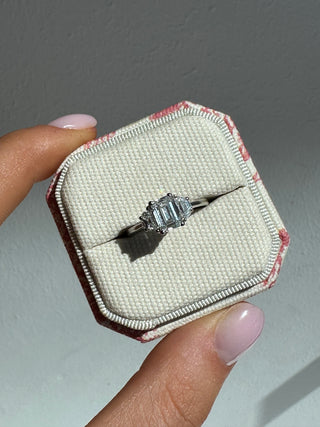 Naia - Platinum 1.55ct Laboratory Grown Three Stone Diamond Engagement Ring