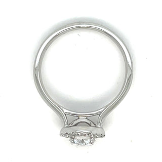 Colette - Platinum Laboratory Grown 1.01ct Round Brilliant Single Halo Diamond Ring