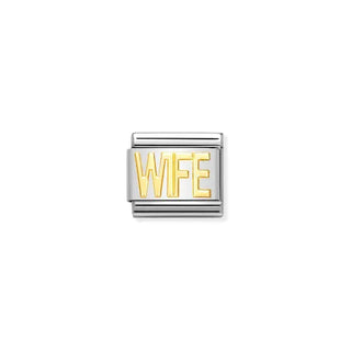 Composable Classic SYMBOLS steel, enamel and 18k Gold Wife
