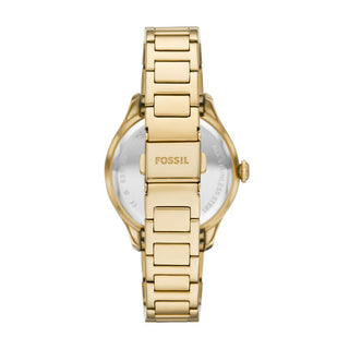 Fossil Gilmore Three Hand Date Gold-Tone Stainless Steel Watch