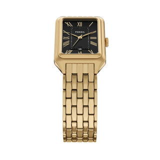 Fossil Raquel Three-Hand Date Gold Tone Stainless Steel Watch