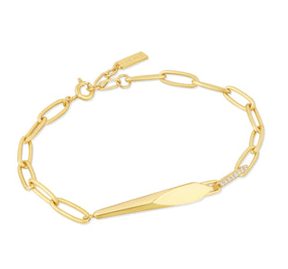 Ania Haie Gold Geometric Chunky Chain Bracelet