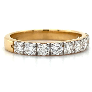 18ct Yellow Gold Ten Stone 0.73ct Laboratory Grown Diamond Ring