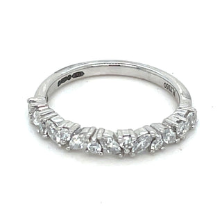 Platinum Laboratory Grown 0.45ct Pear And Marquise Diamond Ring