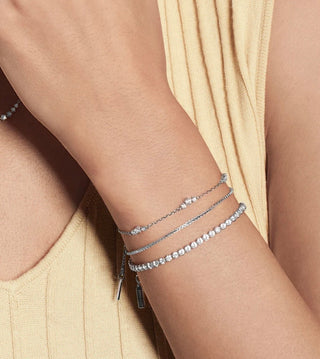 Ania Haie Silver Cluster Station Bracelet