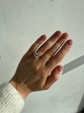 Renée - Platinum 3.50ct Laboratory Grown Six Claw Round Brilliant Diamond Solitaire Engagement Ring