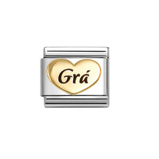 COMPOSABLE CLASSIC Plates in Steel and 18K Gold Grá