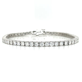 14ct White Gold 5.08ct Laboratory Grown Diamond Tennis Bracelet