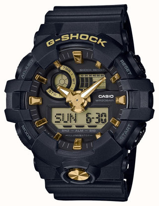 Casio G-Shock Analogue Digital Rubber Gold Watch