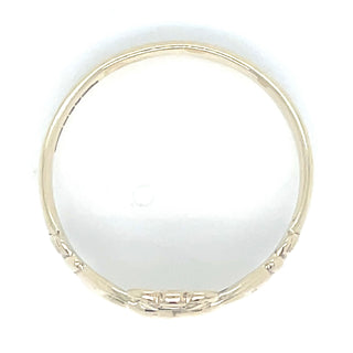 Vintage 9ct Yellow Gold Gents Claddagh Ring