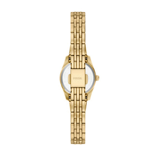 Fossil Scarlette Mini Three-Hand Gold-Tone Stainless Steel Watch